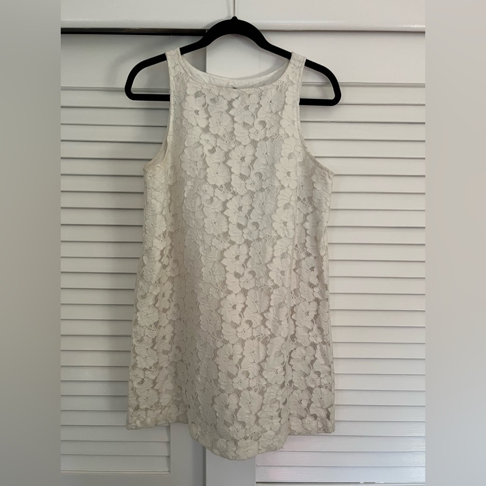 BB Dakota White Lace Eyelet mini dress